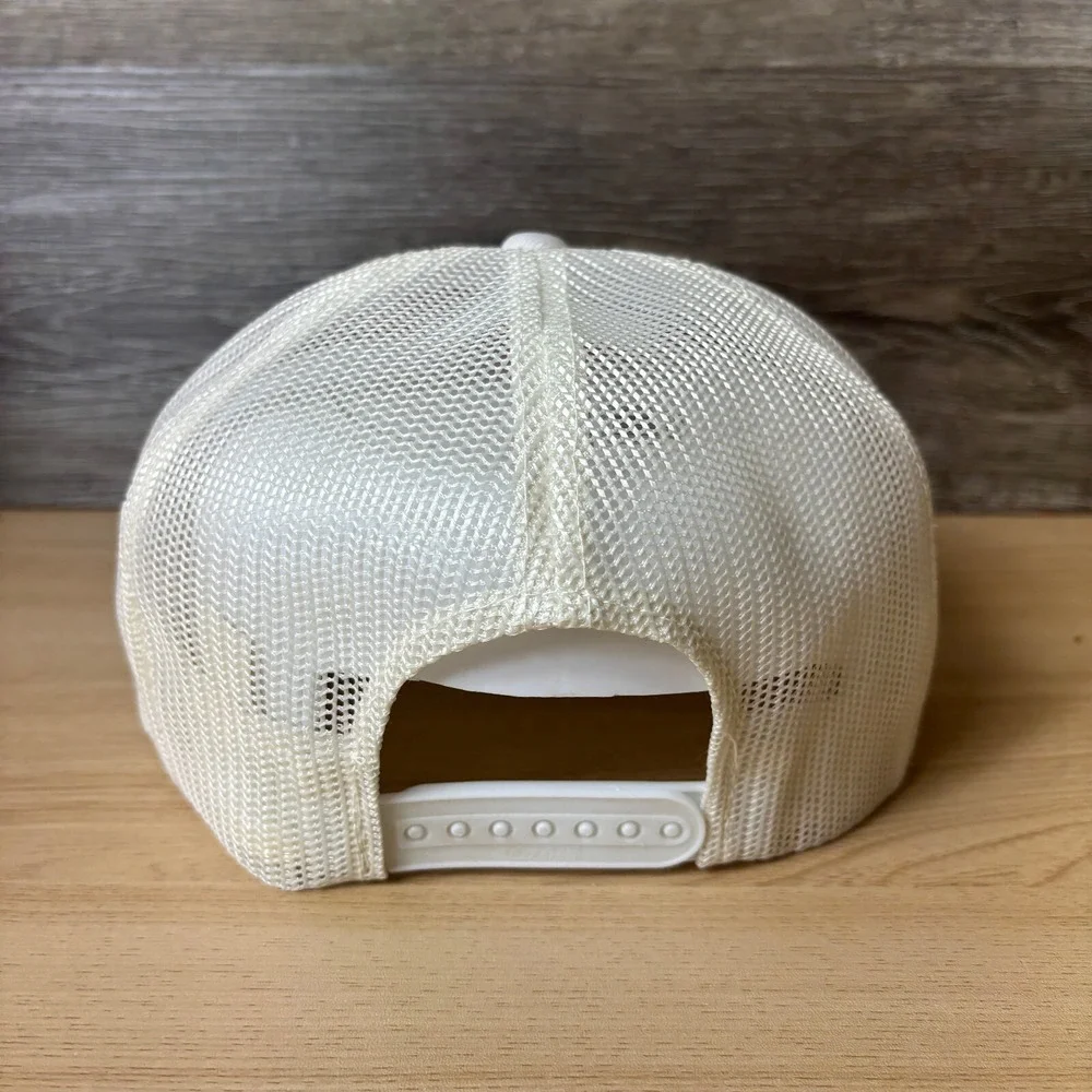 Vintage Nashville Now‎ Hat Cap Snap Back White Trucker Talk Show Adjustable 80s
